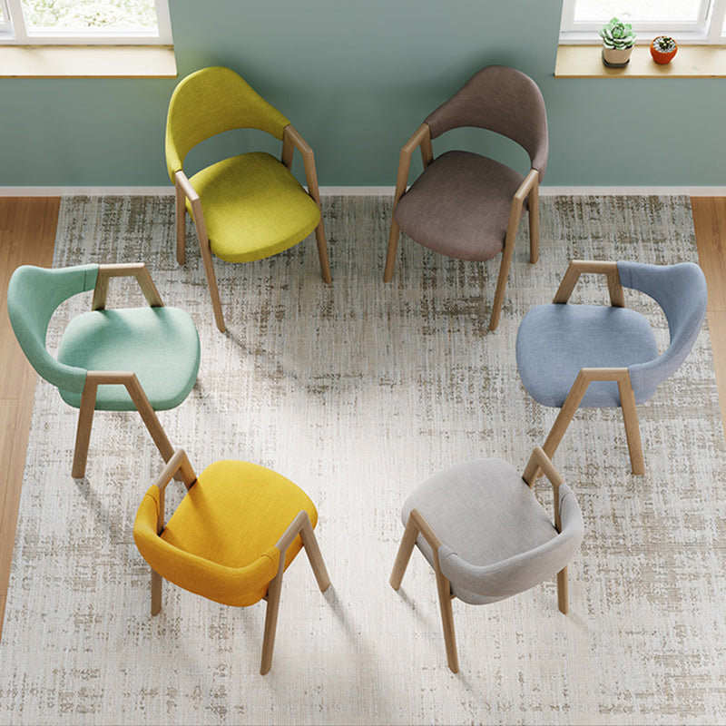 Modern Indoor-Outdoor Metal Dining Room Side Chair Open Back Dining Side Chair with Arm Clearhalo ' kitchen&dining_furn' 'Dining Chairs' 'Dining Tables & Seating' 'dining_chair' 'furn' 'furn_dining_chair' 'Furniture' 'furniture_dining_chair' 'Kitchen & Dining Furniture' 'kitchen' 4008535