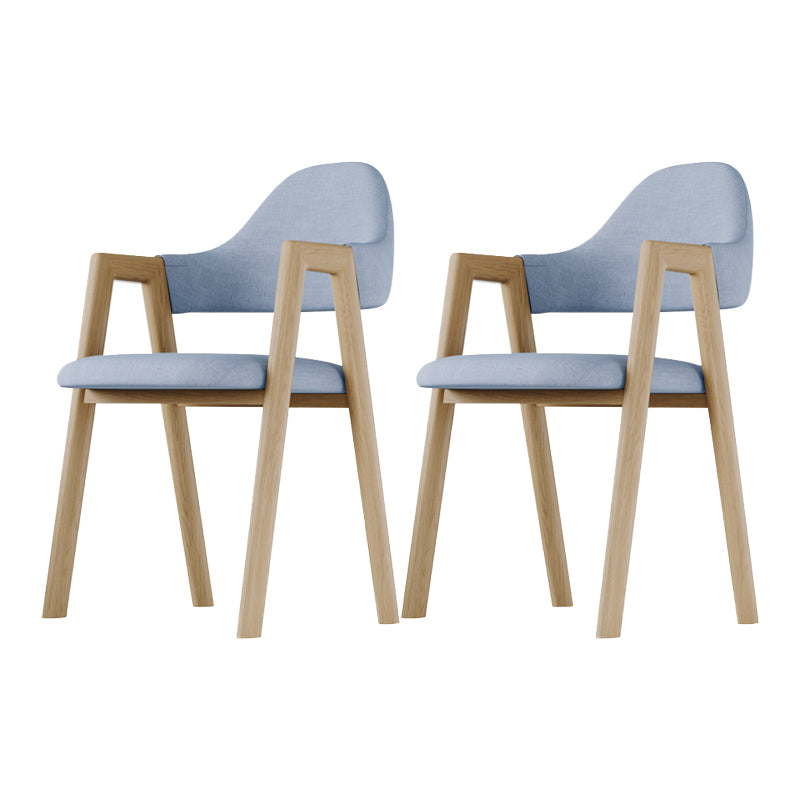 Modern Indoor-Outdoor Metal Dining Room Side Chair Open Back Dining Side Chair with Arm Blue 2 Piece Set Clearhalo ' kitchen&dining_furn' 'Dining Chairs' 'Dining Tables & Seating' 'dining_chair' 'furn' 'furn_dining_chair' 'Furniture' 'furniture_dining_chair' 'Kitchen & Dining Furniture' 'kitchen' 4008538