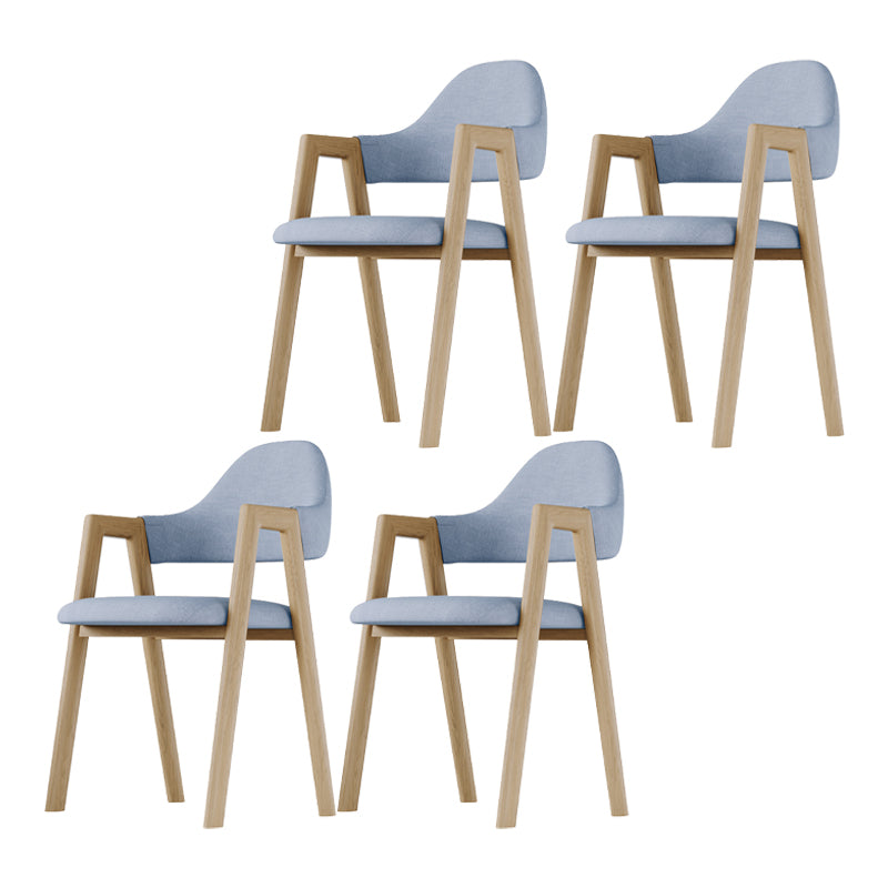 Modern Indoor-Outdoor Metal Dining Room Side Chair Open Back Dining Side Chair with Arm Blue 4 Piece Set Clearhalo ' kitchen&dining_furn' 'Dining Chairs' 'Dining Tables & Seating' 'dining_chair' 'furn' 'furn_dining_chair' 'Furniture' 'furniture_dining_chair' 'Kitchen & Dining Furniture' 'kitchen' 4008540