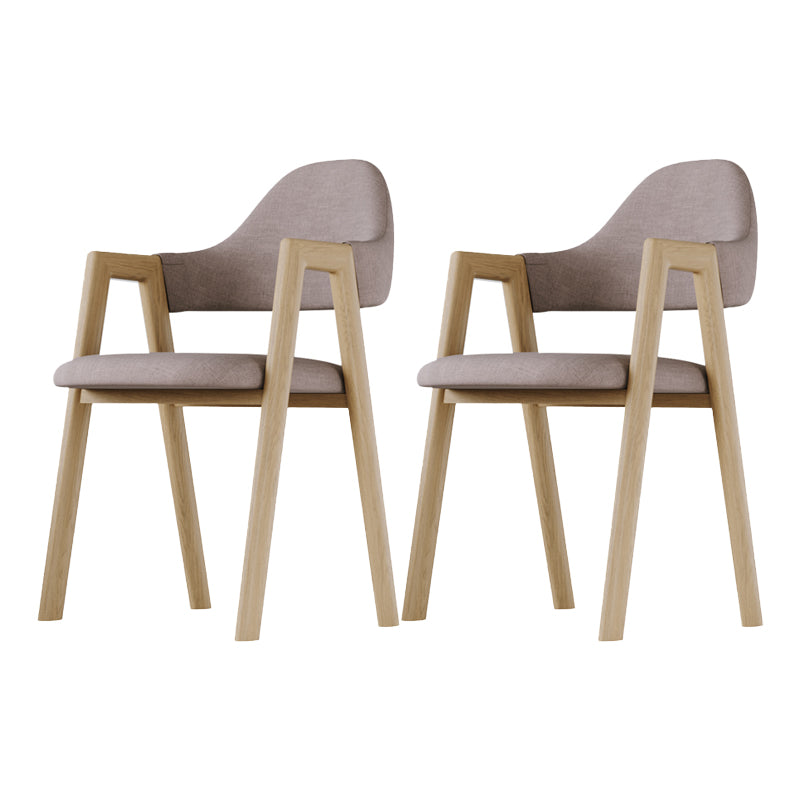 Modern Indoor-Outdoor Metal Dining Room Side Chair Open Back Dining Side Chair with Arm Coffee 2 Piece Set Clearhalo ' kitchen&dining_furn' 'Dining Chairs' 'Dining Tables & Seating' 'dining_chair' 'furn' 'furn_dining_chair' 'Furniture' 'furniture_dining_chair' 'Kitchen & Dining Furniture' 'kitchen' 4008551