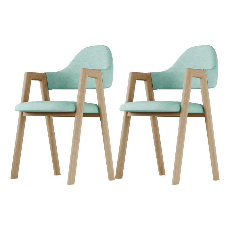 Modern Indoor-Outdoor Metal Dining Room Side Chair Open Back Dining Side Chair with Arm Light Green 2 Piece Set Clearhalo ' kitchen&dining_furn' 'Dining Chairs' 'Dining Tables & Seating' 'dining_chair' 'furn' 'furn_dining_chair' 'Furniture' 'furniture_dining_chair' 'Kitchen & Dining Furniture' 'kitchen' 4008554