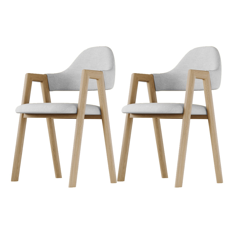 Modern Indoor-Outdoor Metal Dining Room Side Chair Open Back Dining Side Chair with Arm Khaki 2 Piece Set Clearhalo ' kitchen&dining_furn' 'Dining Chairs' 'Dining Tables & Seating' 'dining_chair' 'furn' 'furn_dining_chair' 'Furniture' 'furniture_dining_chair' 'Kitchen & Dining Furniture' 'kitchen' 4008557