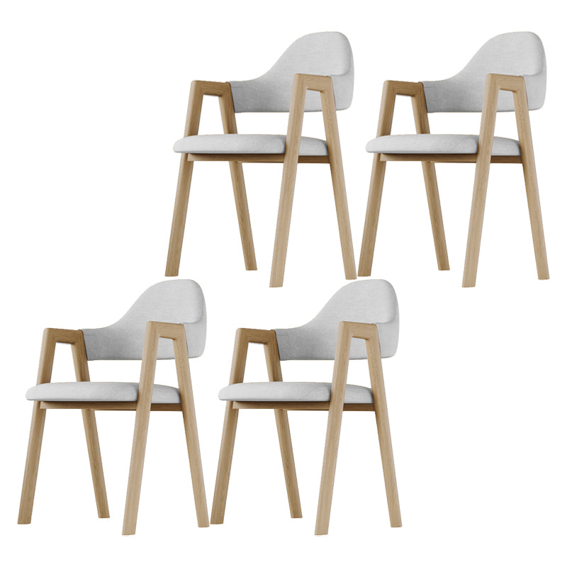 Modern Indoor-Outdoor Metal Dining Room Side Chair Open Back Dining Side Chair with Arm Khaki 4 Piece Set Clearhalo ' kitchen&dining_furn' 'Dining Chairs' 'Dining Tables & Seating' 'dining_chair' 'furn' 'furn_dining_chair' 'Furniture' 'furniture_dining_chair' 'Kitchen & Dining Furniture' 'kitchen' 4008558