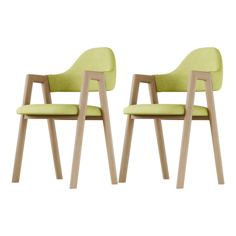 Modern Indoor-Outdoor Metal Dining Room Side Chair Open Back Dining Side Chair with Arm Green 2 Piece Set Clearhalo ' kitchen&dining_furn' 'Dining Chairs' 'Dining Tables & Seating' 'dining_chair' 'furn' 'furn_dining_chair' 'Furniture' 'furniture_dining_chair' 'Kitchen & Dining Furniture' 'kitchen' 4008563