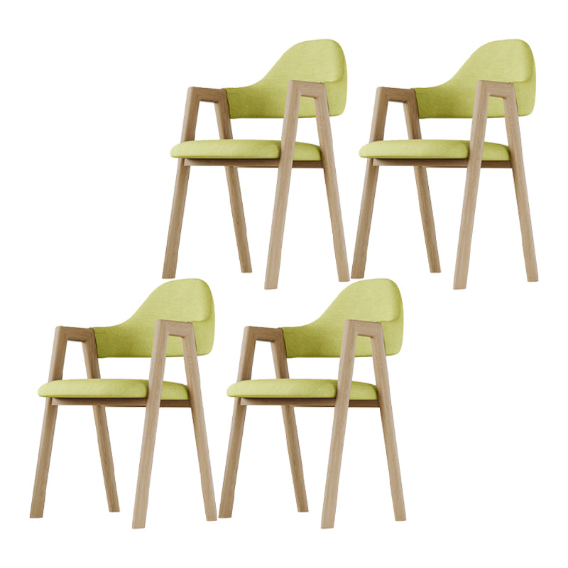 Modern Indoor-Outdoor Metal Dining Room Side Chair Open Back Dining Side Chair with Arm Green 4 Piece Set Clearhalo ' kitchen&dining_furn' 'Dining Chairs' 'Dining Tables & Seating' 'dining_chair' 'furn' 'furn_dining_chair' 'Furniture' 'furniture_dining_chair' 'Kitchen & Dining Furniture' 'kitchen' 4008564