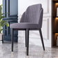 Scandinavian Style Dining Chair Metal Leather Dining Room Solid Back Chair Dark Gray 1 Piece Black Clearhalo ' kitchen&dining_furn' 'Dining Chairs' 'Dining Tables & Seating' 'dining_chair' 'furn' 'furn_dining_chair' 'Furniture' 'furniture_dining_chair' 'Kitchen & Dining Furniture' 'kitchen' 4008573