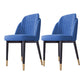 Scandinavian Style Dining Chair Metal Leather Dining Room Solid Back Chair Blue 2 Piece Set Black Gold Clearhalo ' kitchen&dining_furn' 'Dining Chairs' 'Dining Tables & Seating' 'dining_chair' 'furn' 'furn_dining_chair' 'Furniture' 'furniture_dining_chair' 'Kitchen & Dining Furniture' 'kitchen' 4008592
