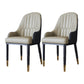 Metal Scandinavian Style Dining Side Chair Dining Room Padded Solid Back Chair with Arm Camel 2 Piece Set Clearhalo ' kitchen&dining_furn' 'Dining Chairs' 'Dining Tables & Seating' 'dining_chair' 'furn' 'furn_dining_chair' 'Furniture' 'furniture_dining_chair' 'Kitchen & Dining Furniture' 'kitchen' 4008652