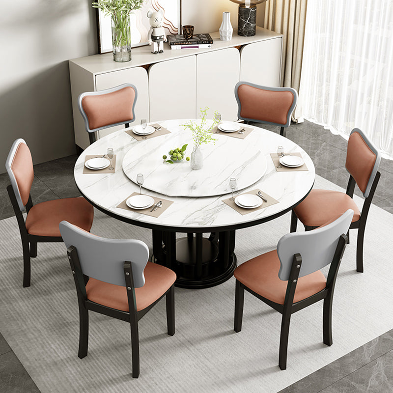 Home Scandinavian Side Chair Wood Upholstered Open Back Dining Room Chair (Set of 2) Clearhalo ' kitchen&dining_furn' 'Dining Chairs' 'Dining Tables & Seating' 'dining_chair' 'furn' 'furn_dining_chair' 'Furniture' 'furniture_dining_chair' 'Kitchen & Dining Furniture' 'kitchen' 4008672