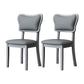 Home Scandinavian Side Chair Wood Upholstered Open Back Dining Room Chair (Set of 2) Grey Gray Clearhalo ' kitchen&dining_furn' 'Dining Chairs' 'Dining Tables & Seating' 'dining_chair' 'furn' 'furn_dining_chair' 'Furniture' 'furniture_dining_chair' 'Kitchen & Dining Furniture' 'kitchen' 4008689