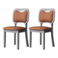 Indoor Scandinavian Side Chair Wood Upholstered Open Back Dining Room Chair (Set of 2) Orange Gray Clearhalo ' kitchen&dining_furn' 'Dining Chairs' 'Dining Tables & Seating' 'dining_chair' 'furn' 'furn_dining_chair' 'Furniture' 'furniture_dining_chair' 'Kitchen & Dining Furniture' 'kitchen' 4008695