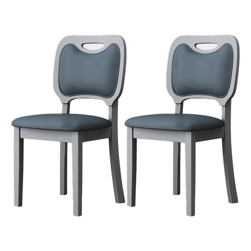 Indoor Scandinavian Side Chair Wood Upholstered Open Back Dining Room Chair (Set of 2) Gray Blue Gray Clearhalo ' kitchen&dining_furn' 'Dining Chairs' 'Dining Tables & Seating' 'dining_chair' 'furn' 'furn_dining_chair' 'Furniture' 'furniture_dining_chair' 'Kitchen & Dining Furniture' 'kitchen' 4008699