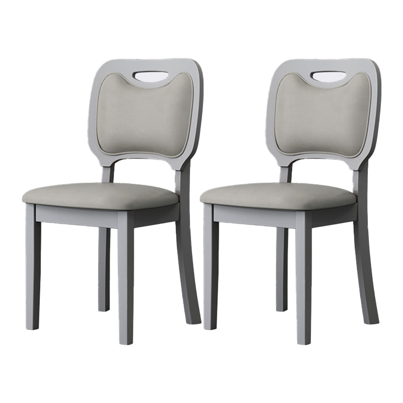 Indoor Scandinavian Side Chair Wood Upholstered Open Back Dining Room Chair (Set of 2) Off-White Gray Clearhalo ' kitchen&dining_furn' 'Dining Chairs' 'Dining Tables & Seating' 'dining_chair' 'furn' 'furn_dining_chair' 'Furniture' 'furniture_dining_chair' 'Kitchen & Dining Furniture' 'kitchen' 4008703