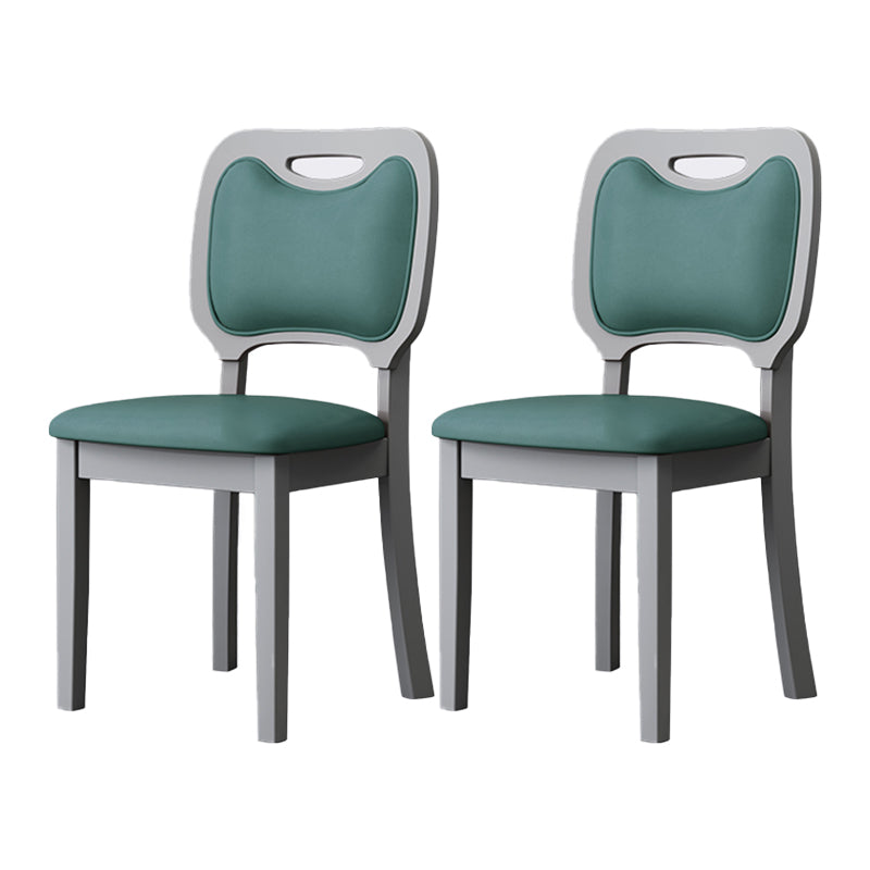 Indoor Scandinavian Side Chair Wood Upholstered Open Back Dining Room Chair (Set of 2) Peacock Blue Gray Clearhalo ' kitchen&dining_furn' 'Dining Chairs' 'Dining Tables & Seating' 'dining_chair' 'furn' 'furn_dining_chair' 'Furniture' 'furniture_dining_chair' 'Kitchen & Dining Furniture' 'kitchen' 4008705