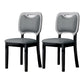 Indoor Scandinavian Side Chair Wood Upholstered Open Back Dining Room Chair (Set of 2) Grey Black Clearhalo ' kitchen&dining_furn' 'Dining Chairs' 'Dining Tables & Seating' 'dining_chair' 'furn' 'furn_dining_chair' 'Furniture' 'furniture_dining_chair' 'Kitchen & Dining Furniture' 'kitchen' 4008707