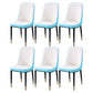Scandinavian Indoor Side Chair Parsons Back Metal Upholstered Dining Room Chair White-Blue 6 Piece Set Brass Gold Clearhalo ' kitchen&dining_furn' 'Dining Chairs' 'Dining Tables & Seating' 'dining_chair' 'furn' 'furn_dining_chair' 'Furniture' 'furniture_dining_chair' 'Kitchen & Dining Furniture' 'kitchen' 4008729