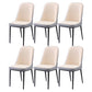 Scandinavian Indoor Side Chair Parsons Back Metal Upholstered Dining Room Chair Gray-White 6 Piece Set Black Clearhalo ' kitchen&dining_furn' 'Dining Chairs' 'Dining Tables & Seating' 'dining_chair' 'furn' 'furn_dining_chair' 'Furniture' 'furniture_dining_chair' 'Kitchen & Dining Furniture' 'kitchen' 4008735