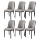 Scandinavian Indoor Side Chair Parsons Back Metal Upholstered Dining Room Chair Dark Gray 6 Piece Set Black Clearhalo ' kitchen&dining_furn' 'Dining Chairs' 'Dining Tables & Seating' 'dining_chair' 'furn' 'furn_dining_chair' 'Furniture' 'furniture_dining_chair' 'Kitchen & Dining Furniture' 'kitchen' 4008744