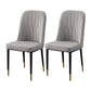 Scandinavian Indoor Side Chair Parsons Back Metal Upholstered Dining Room Chair Dark Gray 2 Piece Set Brass Gold Clearhalo ' kitchen&dining_furn' 'Dining Chairs' 'Dining Tables & Seating' 'dining_chair' 'furn' 'furn_dining_chair' 'Furniture' 'furniture_dining_chair' 'Kitchen & Dining Furniture' 'kitchen' 4008745