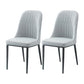 Scandinavian Indoor Side Chair Parsons Back Metal Upholstered Dining Room Chair Grey 2 Piece Set Black Clearhalo ' kitchen&dining_furn' 'Dining Chairs' 'Dining Tables & Seating' 'dining_chair' 'furn' 'furn_dining_chair' 'Furniture' 'furniture_dining_chair' 'Kitchen & Dining Furniture' 'kitchen' 4008787