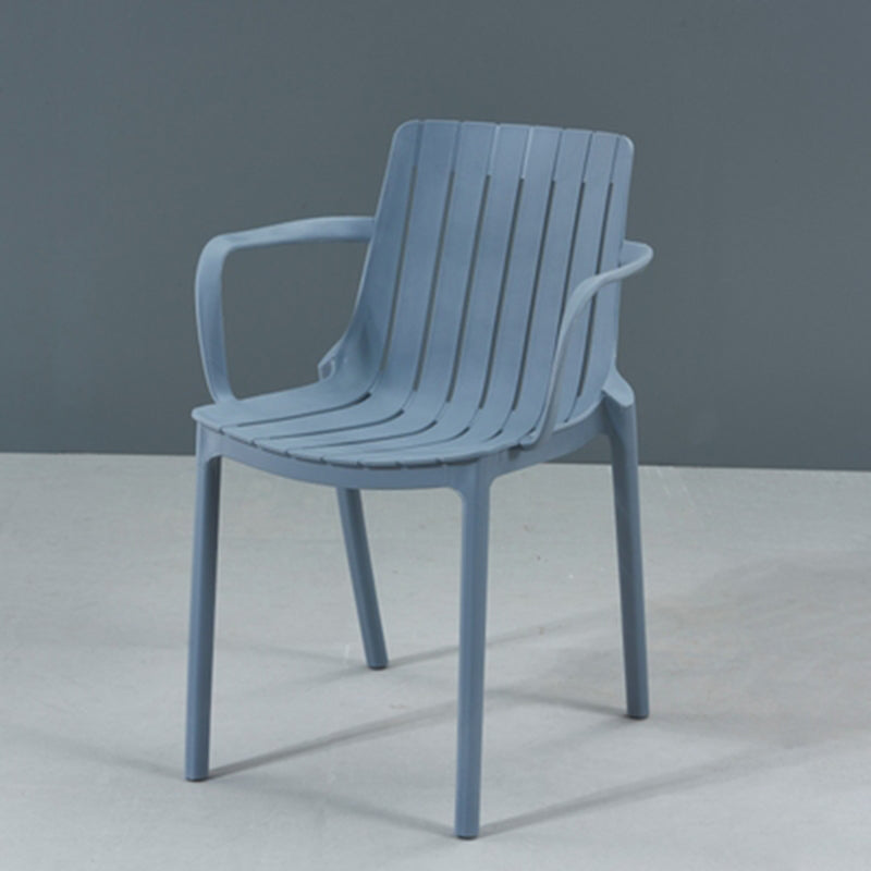 Contemporary Style Kitchen Dining Chairs Plastic Dining Stackable Arm Chairs Light Gray 1 Piece Clearhalo ' kitchen&dining_furn' 'Dining Chairs' 'Dining Tables & Seating' 'dining_chair' 'furn' 'furn_dining_chair' 'Furniture' 'furniture_dining_chair' 'Kitchen & Dining Furniture' 'kitchen' 4008844