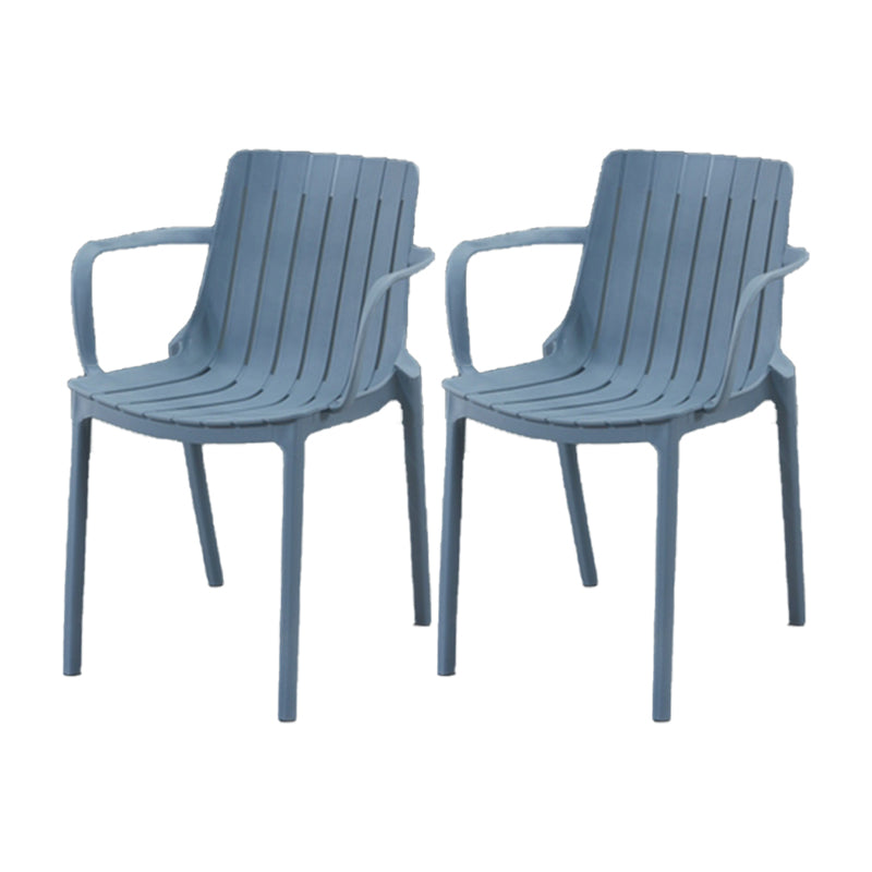 Contemporary Style Kitchen Dining Chairs Plastic Dining Stackable Arm Chairs Light Gray 2 Piece Set Clearhalo ' kitchen&dining_furn' 'Dining Chairs' 'Dining Tables & Seating' 'dining_chair' 'furn' 'furn_dining_chair' 'Furniture' 'furniture_dining_chair' 'Kitchen & Dining Furniture' 'kitchen' 4008846