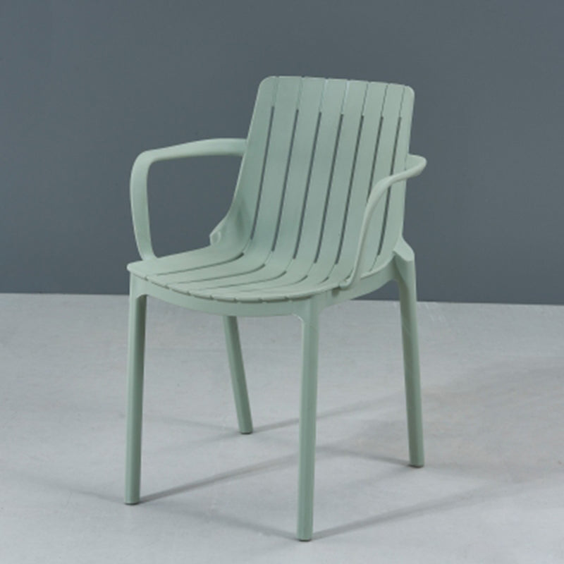 Contemporary Style Kitchen Dining Chairs Plastic Dining Stackable Arm Chairs Gray-Green 1 Piece Clearhalo ' kitchen&dining_furn' 'Dining Chairs' 'Dining Tables & Seating' 'dining_chair' 'furn' 'furn_dining_chair' 'Furniture' 'furniture_dining_chair' 'Kitchen & Dining Furniture' 'kitchen' 4008866