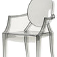 Contemporary Plastic Restaurant Arm Chair Transparent Open Back Dining Chair (Set of 4) Clearhalo ' kitchen&dining_furn' 'Dining Chairs' 'Dining Tables & Seating' 'dining_chair' 'furn' 'furn_dining_chair' 'Furniture' 'furniture_dining_chair' 'Kitchen & Dining Furniture' 'kitchen' 4008880