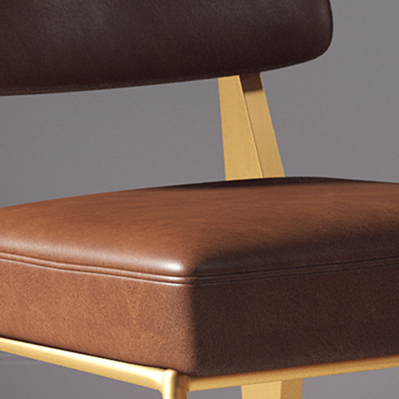 Indoor Scandinavian Arm Chair Open Back Upholstered Metal Dining Room Chair Clearhalo ' kitchen&dining_furn' 'Dining Chairs' 'Dining Tables & Seating' 'dining_chair' 'furn' 'furn_dining_chair' 'Furniture' 'furniture_dining_chair' 'Kitchen & Dining Furniture' 'kitchen' 4008907