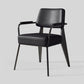 Indoor Scandinavian Arm Chair Open Back Upholstered Metal Dining Room Chair Black 1 Piece Clearhalo ' kitchen&dining_furn' 'Dining Chairs' 'Dining Tables & Seating' 'dining_chair' 'furn' 'furn_dining_chair' 'Furniture' 'furniture_dining_chair' 'Kitchen & Dining Furniture' 'kitchen' 4008921
