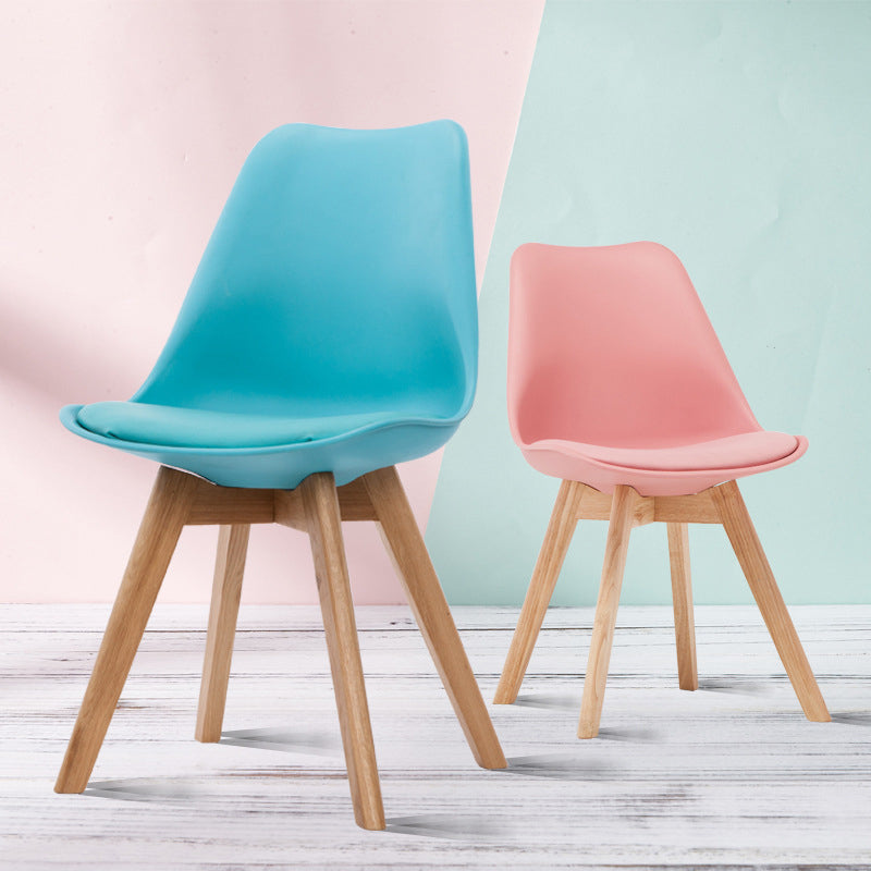 Scandinavian Beech Parsons Side Chair Matte Finish Leather Dining Chairs (Set of 2) Clearhalo ' kitchen&dining_furn' 'Dining Chairs' 'Dining Tables & Seating' 'dining_chair' 'Furniture' 'furniture_dining_chair' 'Kitchen & Dining Furniture' 'kitchen' 4010390
