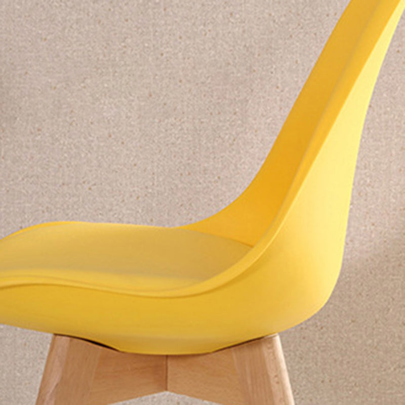 Scandinavian Beech Parsons Side Chair Matte Finish Leather Dining Chairs (Set of 2) Clearhalo ' kitchen&dining_furn' 'Dining Chairs' 'Dining Tables & Seating' 'dining_chair' 'Furniture' 'furniture_dining_chair' 'Kitchen & Dining Furniture' 'kitchen' 4010406