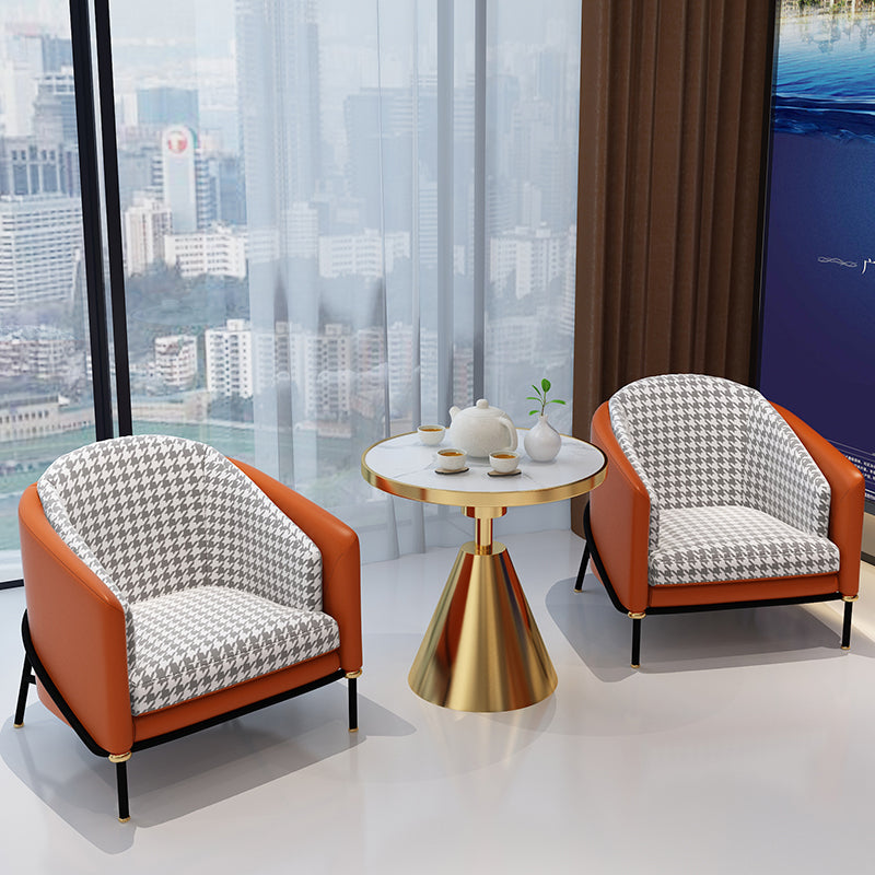 Metal Traditional Luxury Round Table Marble Top Table for Kitchen Clearhalo ' dining_table' 'Dining Tables & Seating' 'Dining Tables' 'furn' 'furn_dining_table' 'Furniture' 'furniture_dining_table' 'Kitchen & Dining Furniture' 'kitchen&dining_furn' 'kitchen' 'kitchen_dining_table' 4020473