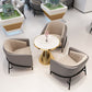 Metal Traditional Luxury Round Table Marble Top Table for Kitchen Clearhalo ' dining_table' 'Dining Tables & Seating' 'Dining Tables' 'furn' 'furn_dining_table' 'Furniture' 'furniture_dining_table' 'Kitchen & Dining Furniture' 'kitchen&dining_furn' 'kitchen' 'kitchen_dining_table' 4020479