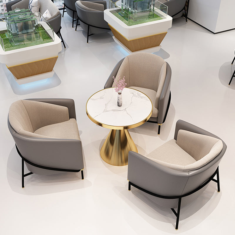 Metal Traditional Luxury Round Table Marble Top Table for Kitchen Clearhalo ' dining_table' 'Dining Tables & Seating' 'Dining Tables' 'furn' 'furn_dining_table' 'Furniture' 'furniture_dining_table' 'Kitchen & Dining Furniture' 'kitchen&dining_furn' 'kitchen' 'kitchen_dining_table' 4020479