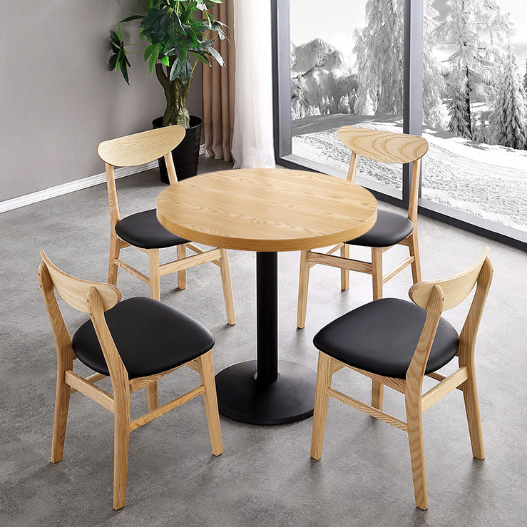 Metal Contemporary Dining Table Wood Top Table for Dining Room Clearhalo ' dining_table' 'Dining Tables & Seating' 'Dining Tables' 'furn' 'furn_dining_table' 'Furniture' 'furniture_dining_table' 'Kitchen & Dining Furniture' 'kitchen&dining_furn' 'kitchen' 'kitchen_dining_table' 4020484