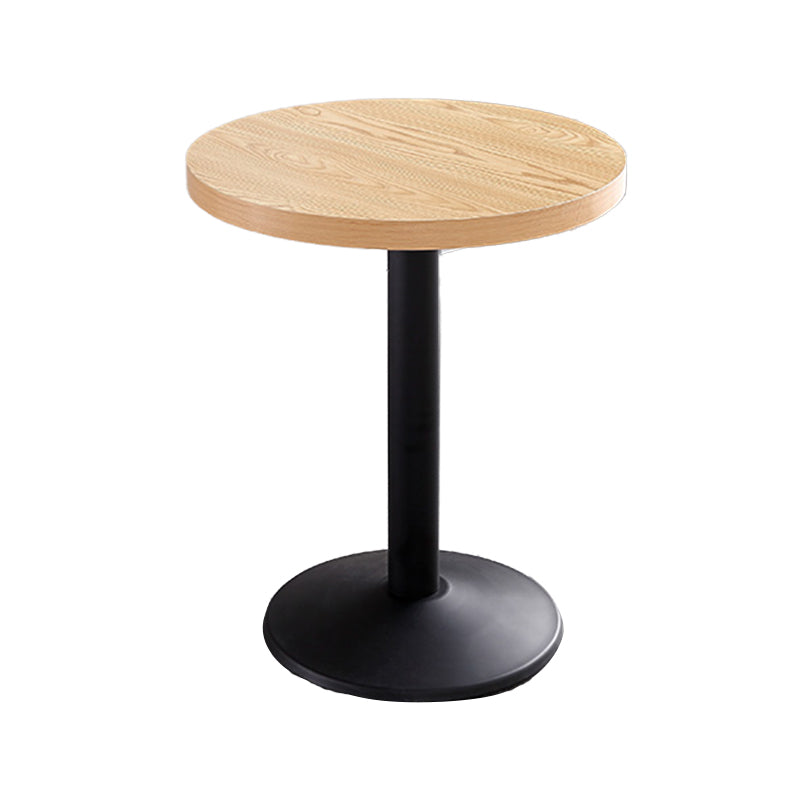 Metal Contemporary Dining Table Wood Top Table for Dining Room Round Without Chairs Clearhalo ' dining_table' 'Dining Tables & Seating' 'Dining Tables' 'furn' 'furn_dining_table' 'Furniture' 'furniture_dining_table' 'Kitchen & Dining Furniture' 'kitchen&dining_furn' 'kitchen' 'kitchen_dining_table' 4020485
