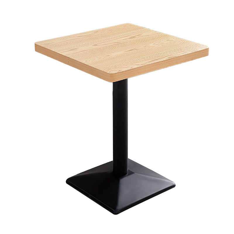 Metal Contemporary Dining Table Wood Top Table for Dining Room Square Without Chairs Clearhalo ' dining_table' 'Dining Tables & Seating' 'Dining Tables' 'furn' 'furn_dining_table' 'Furniture' 'furniture_dining_table' 'Kitchen & Dining Furniture' 'kitchen&dining_furn' 'kitchen' 'kitchen_dining_table' 4020486