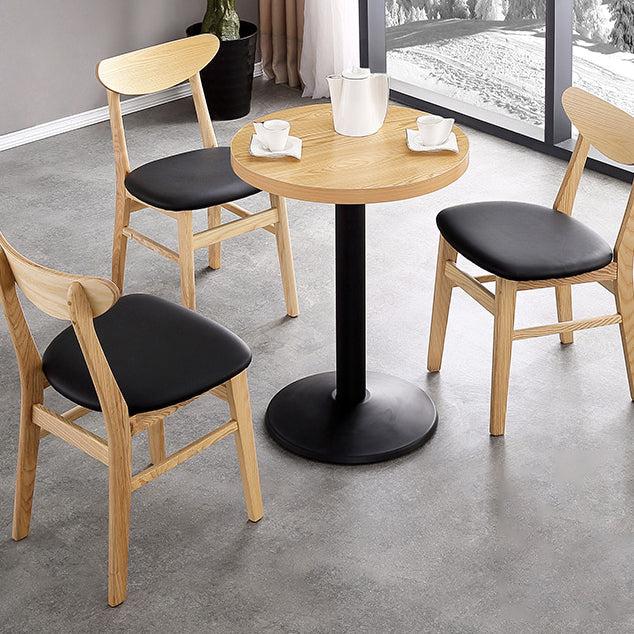 Metal Contemporary Dining Table Wood Top Table for Dining Room Clearhalo ' dining_table' 'Dining Tables & Seating' 'Dining Tables' 'furn' 'furn_dining_table' 'Furniture' 'furniture_dining_table' 'Kitchen & Dining Furniture' 'kitchen&dining_furn' 'kitchen' 'kitchen_dining_table' 4020489