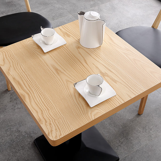 Metal Contemporary Dining Table Wood Top Table for Dining Room Clearhalo ' dining_table' 'Dining Tables & Seating' 'Dining Tables' 'furn' 'furn_dining_table' 'Furniture' 'furniture_dining_table' 'Kitchen & Dining Furniture' 'kitchen&dining_furn' 'kitchen' 'kitchen_dining_table' 4020491