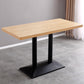 Metal Contemporary Dining Table Wood Top Table for Dining Room Clearhalo ' dining_table' 'Dining Tables & Seating' 'Dining Tables' 'furn' 'furn_dining_table' 'Furniture' 'furniture_dining_table' 'Kitchen & Dining Furniture' 'kitchen&dining_furn' 'kitchen' 'kitchen_dining_table' 4020497