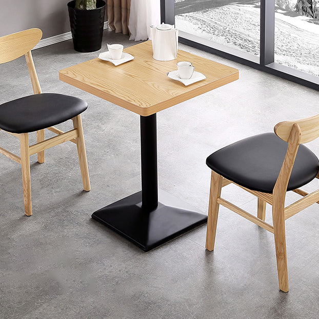 Metal Contemporary Dining Table Wood Top Table for Dining Room Clearhalo ' dining_table' 'Dining Tables & Seating' 'Dining Tables' 'furn' 'furn_dining_table' 'Furniture' 'furniture_dining_table' 'Kitchen & Dining Furniture' 'kitchen&dining_furn' 'kitchen' 'kitchen_dining_table' 4020498