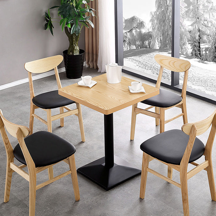 Metal Contemporary Dining Table Wood Top Table for Dining Room Clearhalo ' dining_table' 'Dining Tables & Seating' 'Dining Tables' 'furn' 'furn_dining_table' 'Furniture' 'furniture_dining_table' 'Kitchen & Dining Furniture' 'kitchen&dining_furn' 'kitchen' 'kitchen_dining_table' 4020500