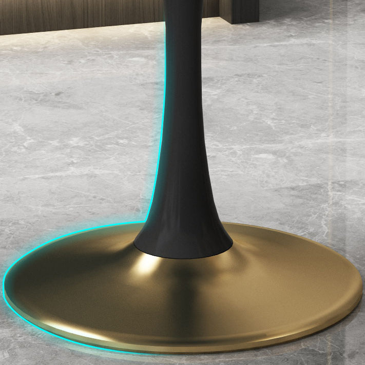 31.5'' Traditional Luxury Dining Table Round Table with Metal Tulip Base Clearhalo ' dining_table' 'Dining Tables & Seating' 'Dining Tables' 'furn' 'furn_dining_table' 'Furniture' 'furniture_dining_table' 'Kitchen & Dining Furniture' 'kitchen&dining_furn' 'kitchen' 'kitchen_dining_table' 4020514