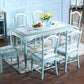 Rectangle 4 Legs Retro Modern Dining Table Two-Color Fixed Table of Solid Wood Clearhalo ' dining_table' 'Dining Tables & Seating' 'Dining Tables' 'furn' 'furn_dining_table' 'Furniture' 'furniture_dining_table' 'Kitchen & Dining Furniture' 'kitchen&dining_furn' 'kitchen' 'kitchen_dining_table' 4020522