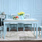 Rectangle 4 Legs Retro Modern Dining Table Two-Color Fixed Table of Solid Wood Clearhalo ' dining_table' 'Dining Tables & Seating' 'Dining Tables' 'furn' 'furn_dining_table' 'Furniture' 'furniture_dining_table' 'Kitchen & Dining Furniture' 'kitchen&dining_furn' 'kitchen' 'kitchen_dining_table' 4020524