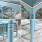 Rectangle 4 Legs Retro Modern Dining Table Two-Color Fixed Table of Solid Wood Clearhalo ' dining_table' 'Dining Tables & Seating' 'Dining Tables' 'furn' 'furn_dining_table' 'Furniture' 'furniture_dining_table' 'Kitchen & Dining Furniture' 'kitchen&dining_furn' 'kitchen' 'kitchen_dining_table' 4020529