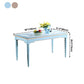 Rectangle 4 Legs Retro Modern Dining Table Two-Color Fixed Table of Solid Wood Clearhalo ' dining_table' 'Dining Tables & Seating' 'Dining Tables' 'furn' 'furn_dining_table' 'Furniture' 'furniture_dining_table' 'Kitchen & Dining Furniture' 'kitchen&dining_furn' 'kitchen' 'kitchen_dining_table' 4020534