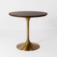 Metal Contemporary Round Dining Table Solid Wood Top Table for Dining Room Walnut Without Chairs Clearhalo ' dining_table' 'Dining Tables & Seating' 'Dining Tables' 'furn' 'furn_dining_table' 'Furniture' 'furniture_dining_table' 'Kitchen & Dining Furniture' 'kitchen&dining_furn' 'kitchen' 'kitchen_dining_table' 4020552