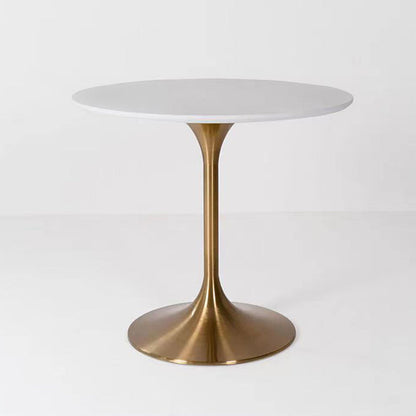 Metal Contemporary Round Dining Table Solid Wood Top Table for Dining Room White Without Chairs Clearhalo ' dining_table' 'Dining Tables & Seating' 'Dining Tables' 'furn' 'furn_dining_table' 'Furniture' 'furniture_dining_table' 'Kitchen & Dining Furniture' 'kitchen&dining_furn' 'kitchen' 'kitchen_dining_table' 4020553